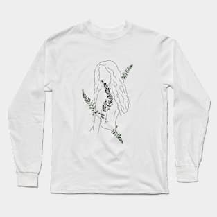 leaf woman Long Sleeve T-Shirt